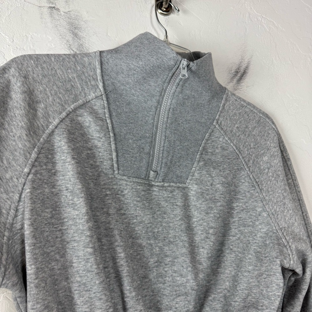 Baleaf Sweatshirt Pullover Sweater Jacket Hoodie Heather Grey Light Terry‎ Knit - Picture 3 of 8